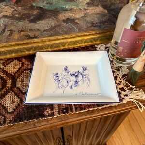 Hermès Porcelain Vide Poche /Catchall Dish – Equestrian Design RARE